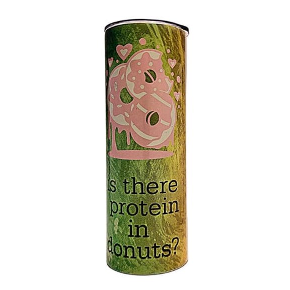 Coffee Quips Funny Donuts Quote 20 oz Insulated BPA Free Stainless Steel Tumbler