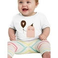 thumbnail image 1 of Funny Doodle Ghost W Balloon T-Shirt Infant -Image by Shutterstock,  12 Months, 1 of 4