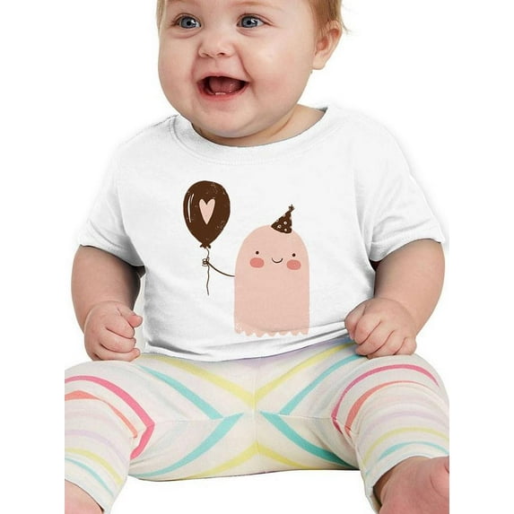 Funny Doodle Ghost W Balloon T-Shirt Infant -Image by Shutterstock, 12 Months