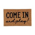 thumbnail image 1 of Funny Door Mats Outside Fun Slogan Mat Come in And Play Front Door Mat Indoor Entrance House Warming Gift 16x24IN Summer Door Mats Coir Door Mat for Outside Patio Floor Entry Porch Garage Office, 1 of 7