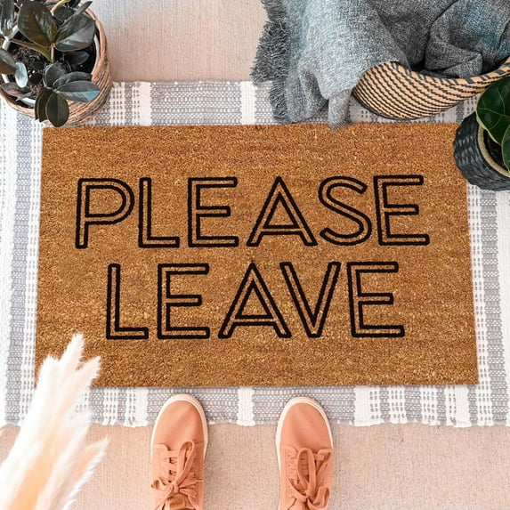 Funny Doormat Funny Welcome Mat Please Leave Doormat Gift Doormats For Gift For New Home Carpets