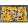 thumbnail image 1 of Funny Doormat Outdoor Fun Greeting Door Mat, Squeeze The Day Mat, Lemon Doormat, Doormat for Outdoor & Indoor Use, Housewarming Gift Washable Mat Cute Rugs for Kitchen Bathroom 17x30 inch, 1 of 3