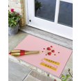 Funny Doormat Valentines Day Romantic Love Champagne Pink Doormats