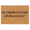 thumbnail image 1 of Funny Doormat, Welcome Coir Mats Outdoor, Bedroom Entrance FuGrandkids Welcome (Others Tolerated) Doormat Rug Custom Door MatFront Door Outdoor Entrance Porch Mat With Slip Polyester Floor Mat, 1 of 7