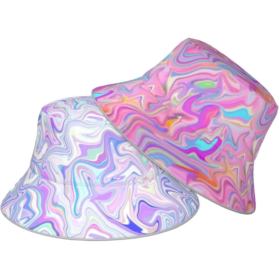 Funny Double Sided Wearing Bucket Hats for Men Women Summer Beach Fisherman Hat Cute Sun Cap Travel Outdoor Hiking