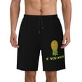 thumbnail image 1 of Funny Down Pineapple Pattern Men'S Beach Pants Quick Dry Short Swim Trunks With With Pockets And Mesh Lining Swimwear Beach Bathing Shorts Small, 1 of 1