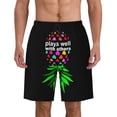 thumbnail image 1 of Funny Down Pineapple Pattern Men'S Beach Pants Quick Dry Short Swim Trunks With With Pockets And Mesh Lining Swimwear Beach Bathing Shorts Small, 1 of 1