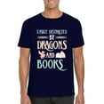 thumbnail image 1 of Funny Dragon Bookworm Librarian Book Nerd Animal Lover Unisex T-Shirt, 1 of 3