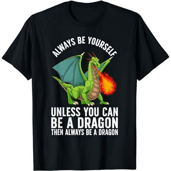 Funny Dragon Design For Men Women Kids Fantasy Dragon Lover T-Shirt