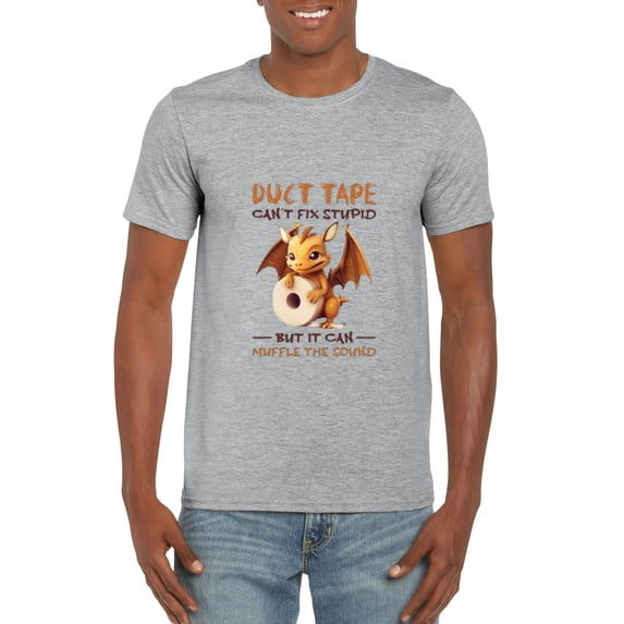 Funny Dragon Mythical Creature Fantasy Cute Humor Happy T-Shirt, for men & women, up to size 5XL