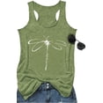 thumbnail image 1 of Funny Dragonfly Printed Tank Tops for Women Summer Boho Wildflower Graphic Racerback Tank Cami Large, 1 of 1
