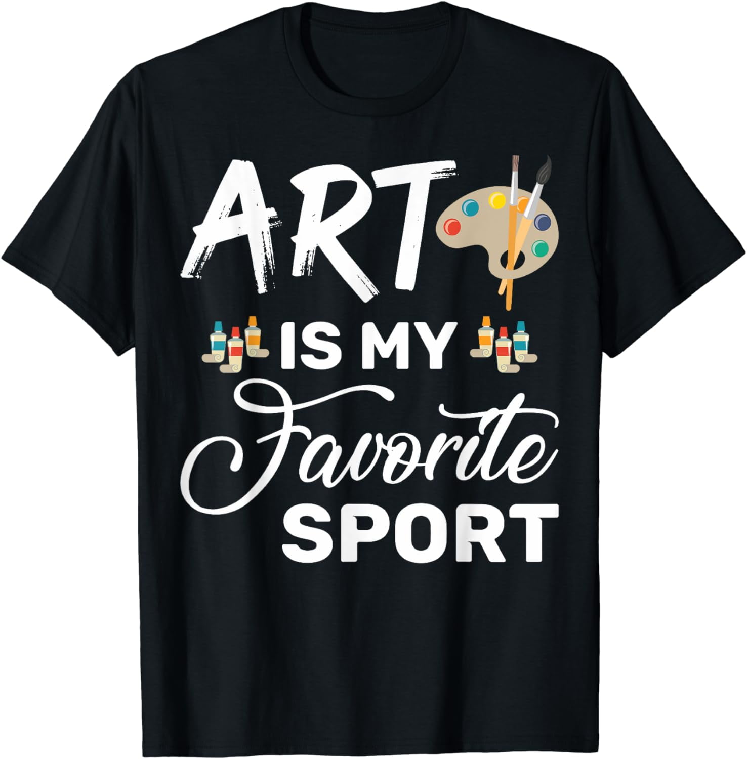 funny-drawing-artists-art-teachers-art-is-my-favorite-sport-t-shirt