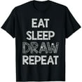 thumbnail image 1 of Funny Drawing Painter Art Kids Men Women Pencil Sketching T-Shirt, 1 of 4