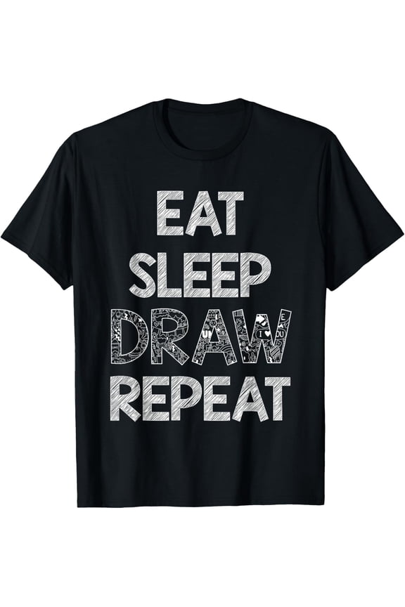 Funny Drawing Painter Art Kids Men Women Pencil Sketching T-Shirt