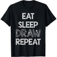 thumbnail image 1 of Funny Drawing Painter Art Kids Men Women Pencil Sketching T-Shirt, 1 of 4