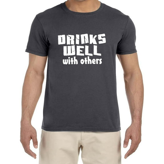 Funny Drinking Camping Beer T-shirt Mens Graphic Tees Short Sleeve