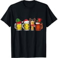 thumbnail image 1 of Funny Drinking Christmas Santa Lights Mens T-Shirt, 1 of 7