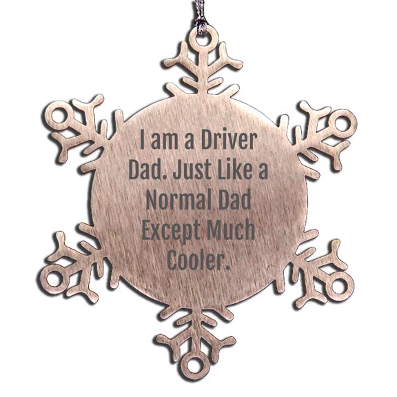 Funny Driver Gifts from Friends to Driver - Snowflake Ornament for Christmas