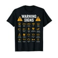 thumbnail image 1 of Funny Driving Warning Signs 101 Auto Mechanic Gift Driver Short Sleeve Men Casual Retro T-Shirt, 1 of 5