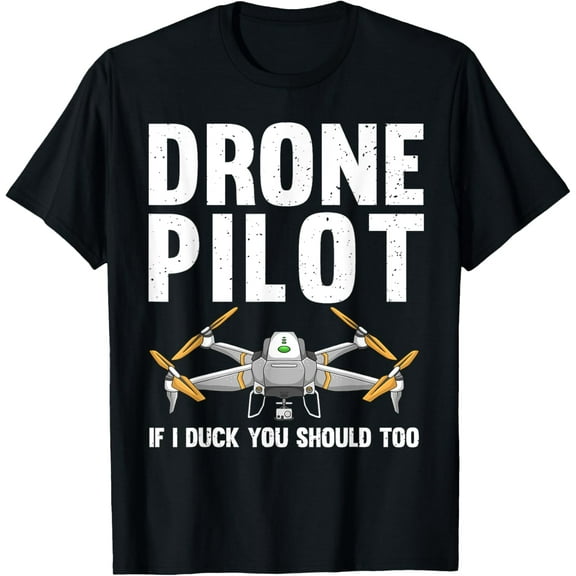 Funny Drone Pilot Design For Men Women Kids Drone Operator T-Shirt