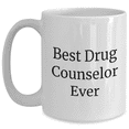thumbnail image 1 of Funny Drug Counselor Gifts from Men to Best Drug Counselor Ever, White Coffee Mug for Father's Day, 1 of 4