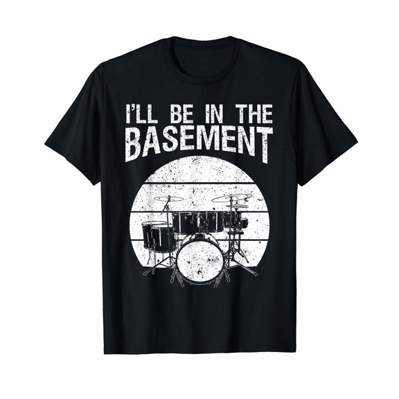 Funny Drummer Art For Men Women Drum Set Drumming Lovers T-Shirt
