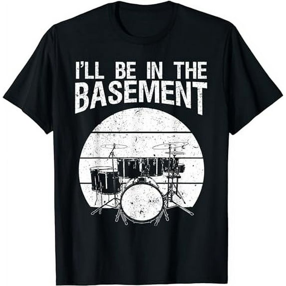 Funny Drummer Art For Men Women Drum Set Drumming Lovers T-Shirt