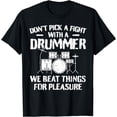 thumbnail image 1 of Funny Drummer Drumming Drums Percussionist I Beating Things T-Shirt, 1 of 3