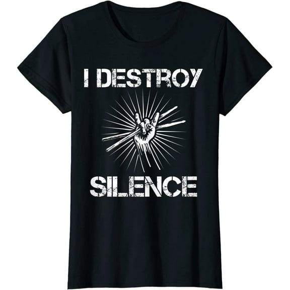 Funny Drummer Musician Drumming Percussion Lover T-Shirt