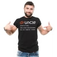 thumbnail image 1 of Funny Druncle Definition Men's Graphic T-Shirt Retro Humor Uncle Gift Short Sleeve Tee, 1 of 6