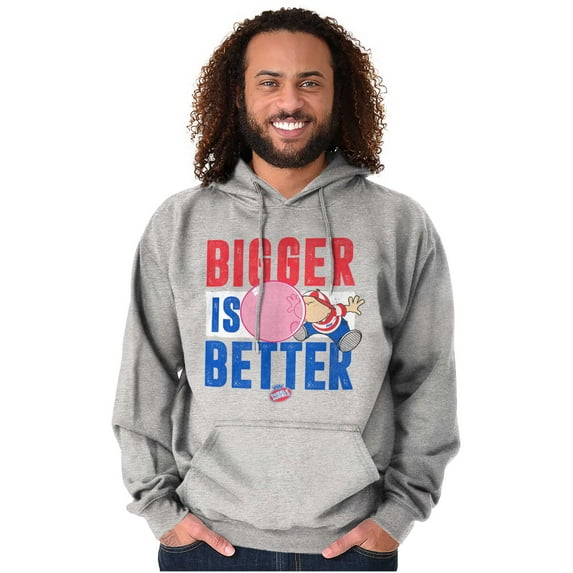Funny Dubble Bubble Bigger is Bettter Hoodie Sweatshirt Women Men Brisco Brands S