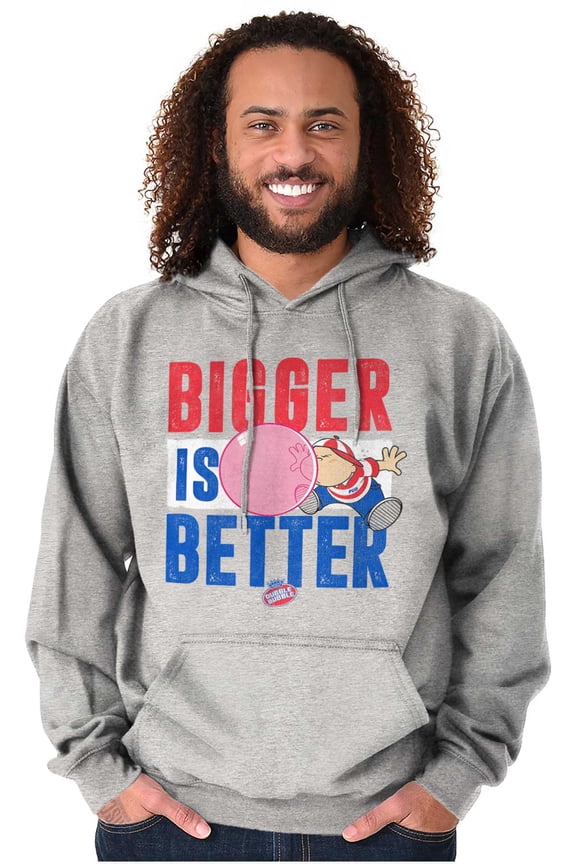 Funny Dubble Bubble Bigger is Bettter Hoodie Sweatshirt Women Men Brisco Brands S