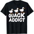 thumbnail image 1 of Funny Duck Bird Lover Quack Addict Duck T-Shirt, 1 of 5