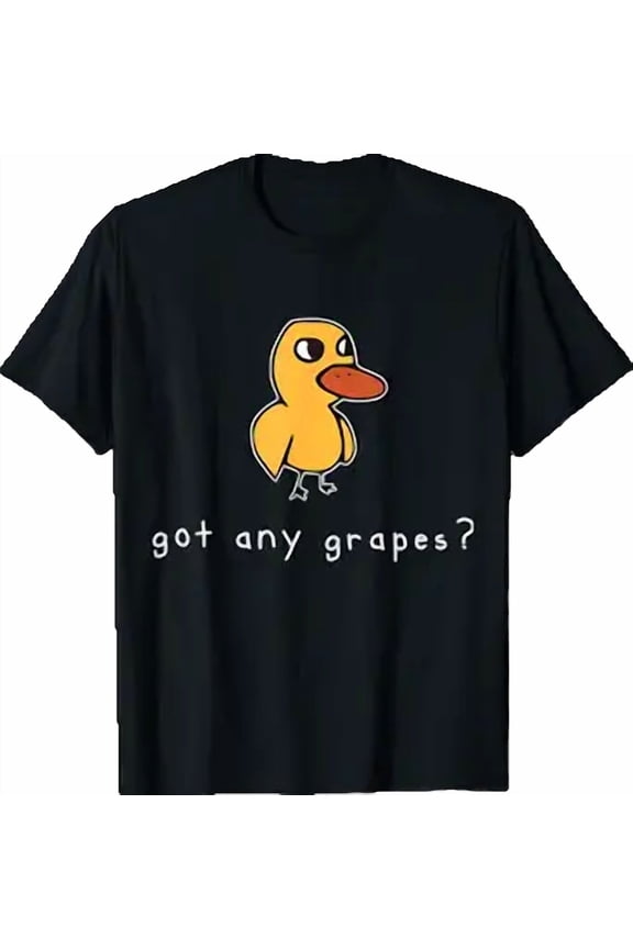 Funny Duck Got Any Grapes Graphic Summer Design T-Shirt