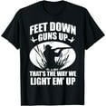 thumbnail image 1 of Funny Duck Hunting Feet Down Guns Up Hunters Gift T-Shirt, 1 of 3