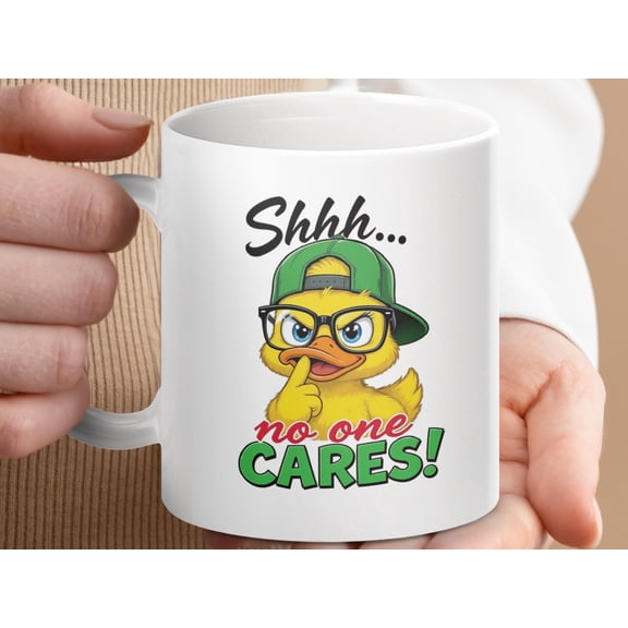 Funny Duck Mug, Sarcastic Novelty Coffee Cup Gift