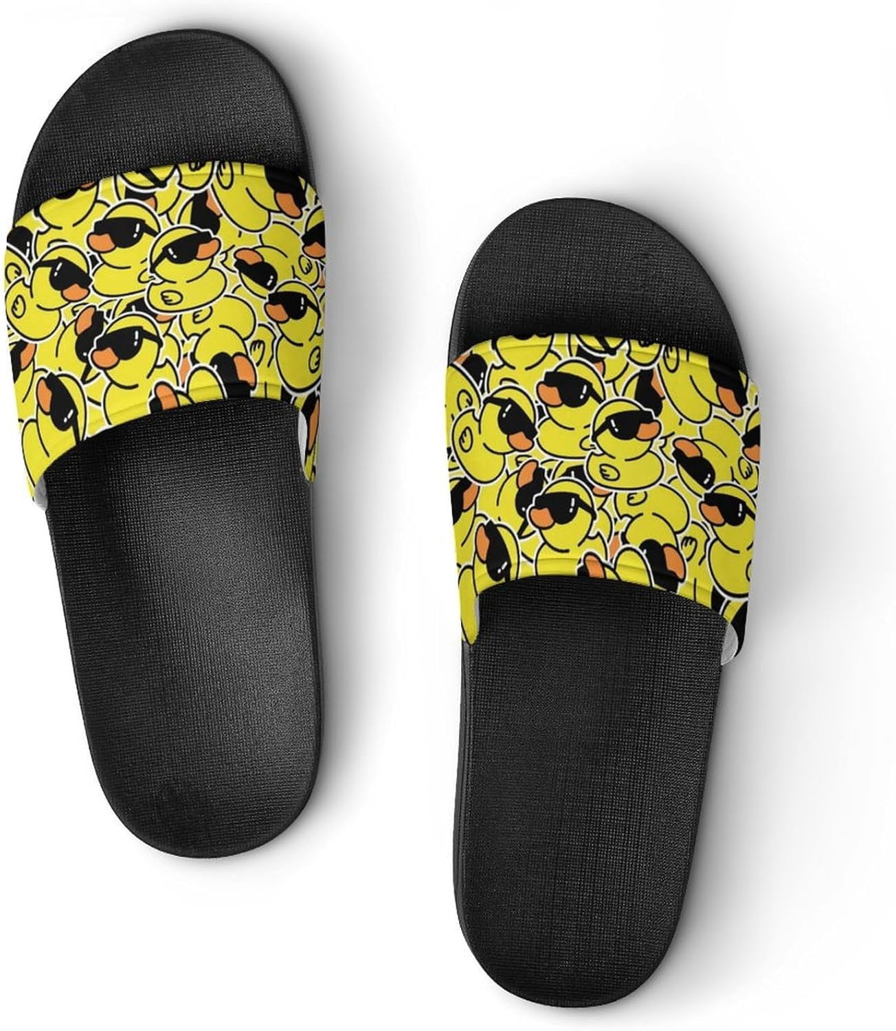 Funny Duck Rubber Womens Slide Sandals Non Slip Summer House Slippers ...