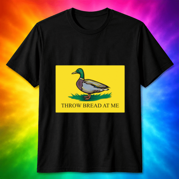 Funny Duck Throw Bread At Me T-Shirt, for men & women, S-5XL