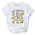 thumbnail image 1 of Funny Ducks Not All in a Row Sarcastic T-Shirt, Mental Health Motivational Tee, 1 of 6