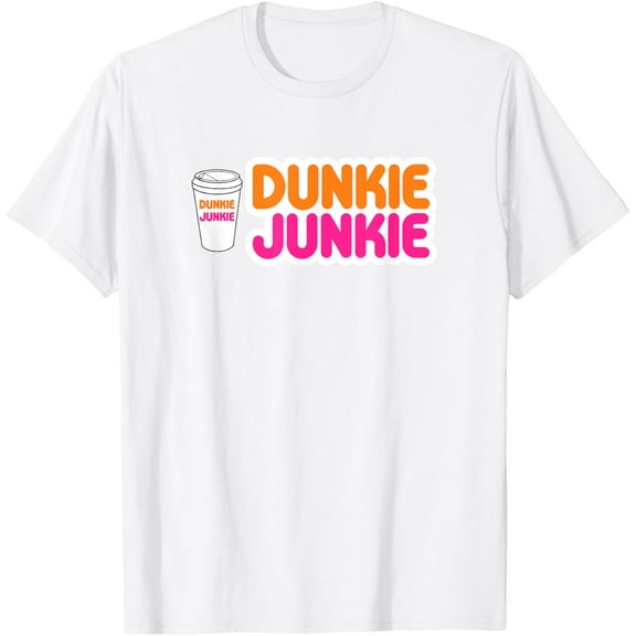 Funny Dunkie Junkie Coffee Love Funny Coffee Saying T-Shirt