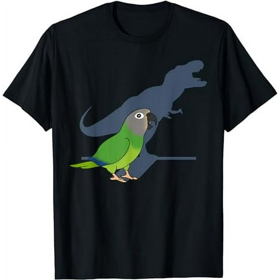 Funny Dusky headed Conure T-rex, Dinosaur Parrot Pet Bird T-Shirt