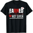thumbnail image 1 of Funny Earned Not Given Design For Men Women Registered Nurse T-Shirt, 1 of 4