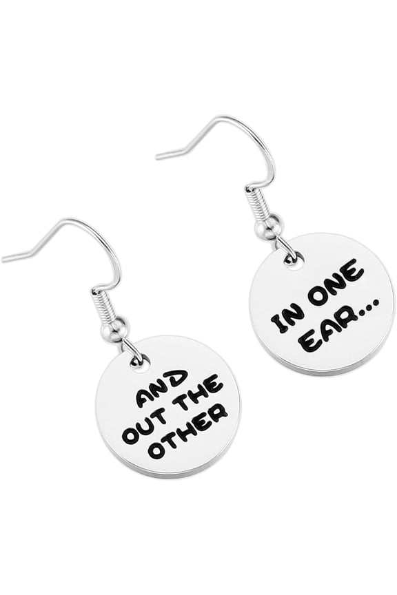 Funny Earrings For Women Her Gifts Unique Teen Weird Earings Silly, Stainless Steel, Style D7818