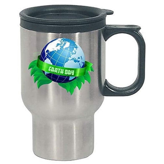 Funny Earth - Planet Day - World Universe Science Globe Humor - Stainless Steel Travel Mug