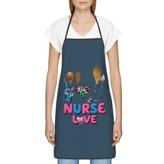 Funny Easter Apron for Women Men - Cute Bunny & Eggs Kitchen Apron with Pockets - Waterproof Cooking Bib for BBQ Baking Gardening Cafe, Easter Decor 2026, Easter Bunny Accessories, Hostess Gift Ideas