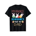 thumbnail image 1 of Funny Easter Bunny Dad T-Shirt Retro My Favorite Bunnies Call Me Dad Men's Graphic Tee Cute Holiday Present, 1 of 6