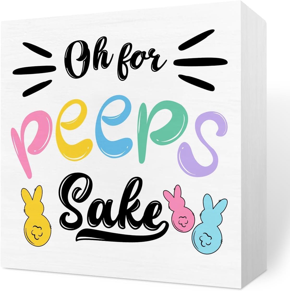 Funny Easter Bunny Decorations Rustic Spring Home Office Desk Decor