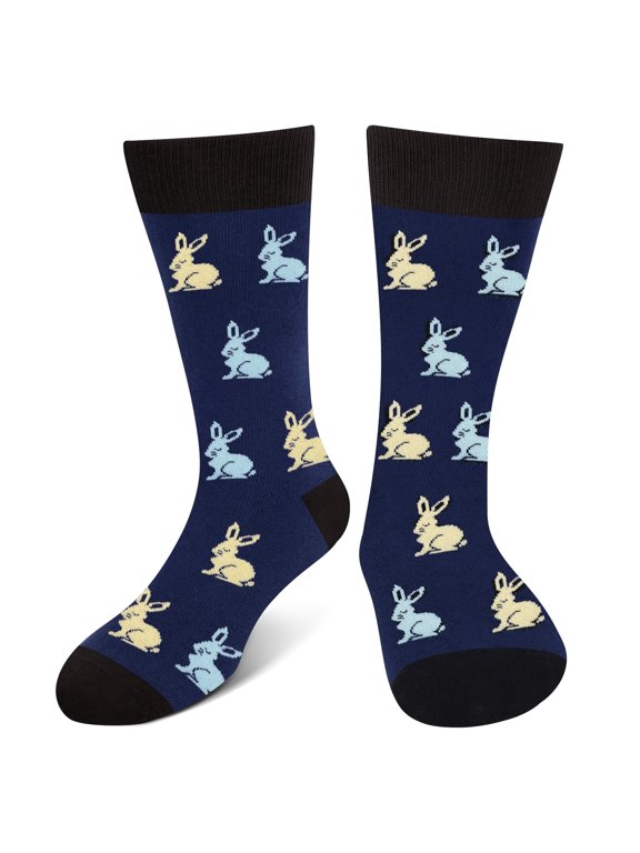Funny Easter Bunny Socks-Unique Gag Gifts for Men Women Teen Boys - Easter Valentines Christmas Birthday Gifts for Him Men Boyfriend Stocking Stuffer