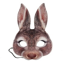 Funny Easter Cosplay Mask for Adults-Half Face Party Costume Accessory