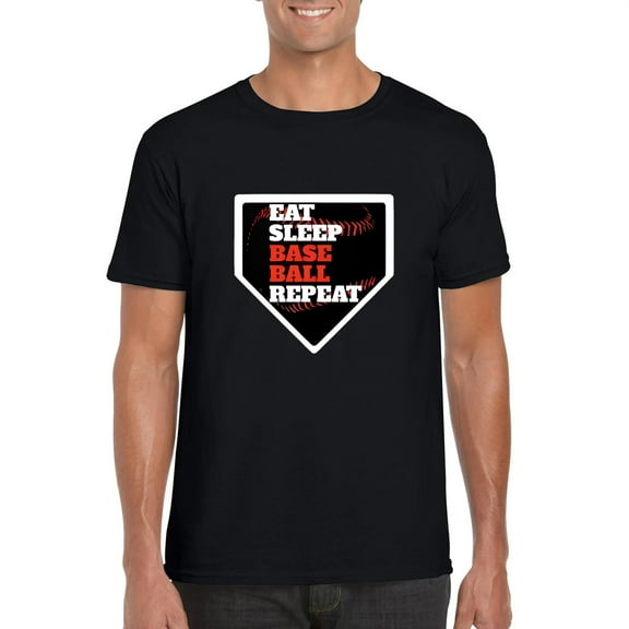 Funny Eat Sleep Baseball Repeat Player Lifestyle Sport Unisex T-Shirt